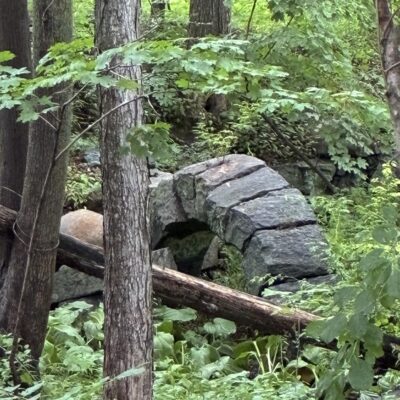 Culvert to direct the Annaquatucket River for Joseph Sanford’s Mill