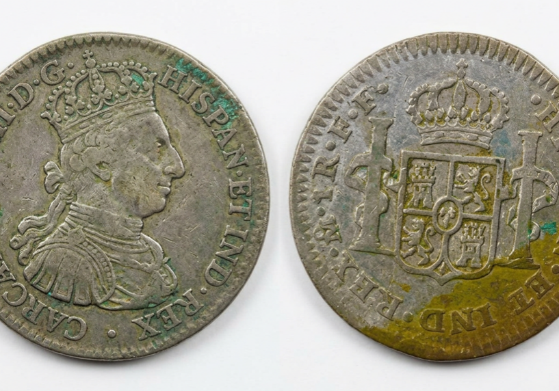 1782 King Charles III one Real coin.